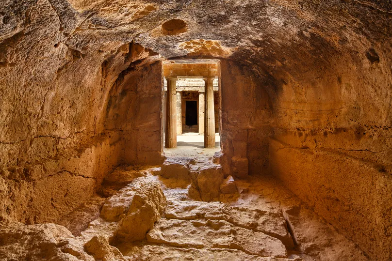Archäologische Stätte in Kato Paphos, Zypern.