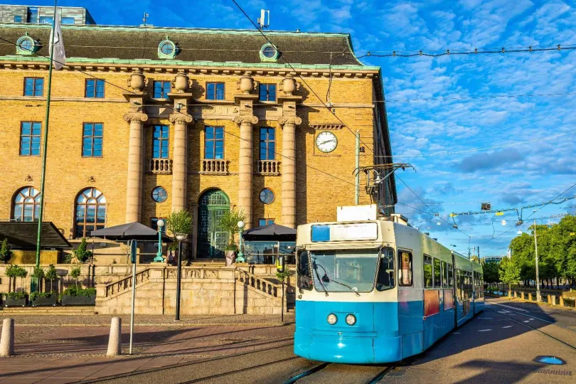 Bahn in Göteburg.