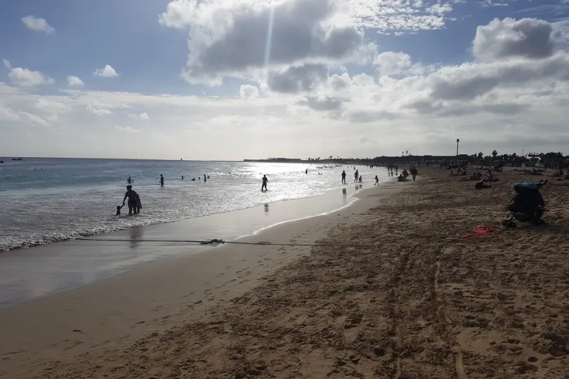 Strand Santa Maria, Sonne scheint.