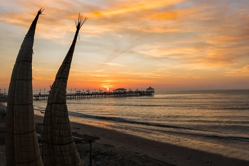 Huanchaco Strand, Peru.