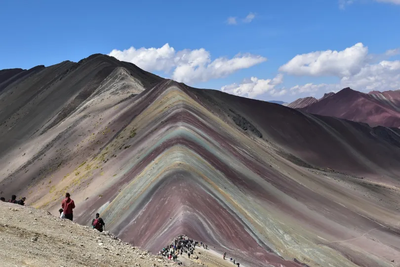 Regenbogenbergen in Peru.
