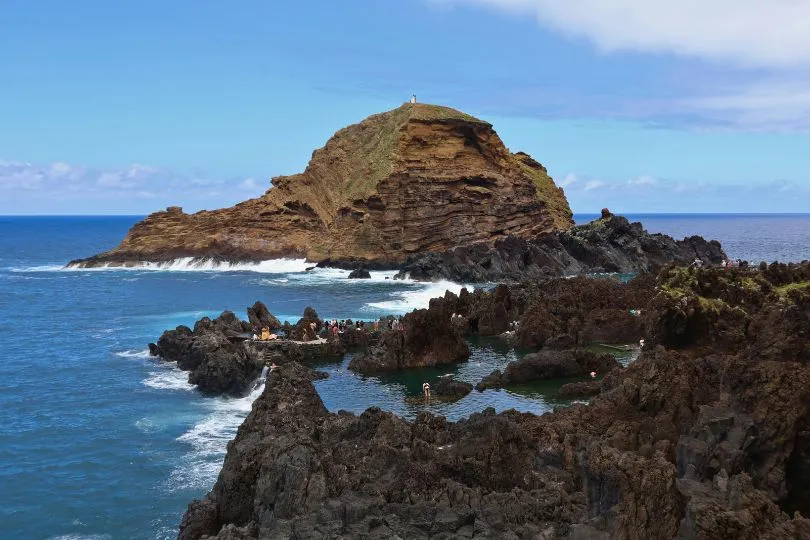 Die Lava Pools in Porto Moniz. 
