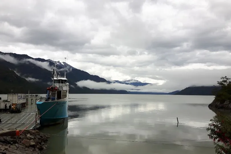 Mit dem Boot zum O'Higgins Glacier in Chile.