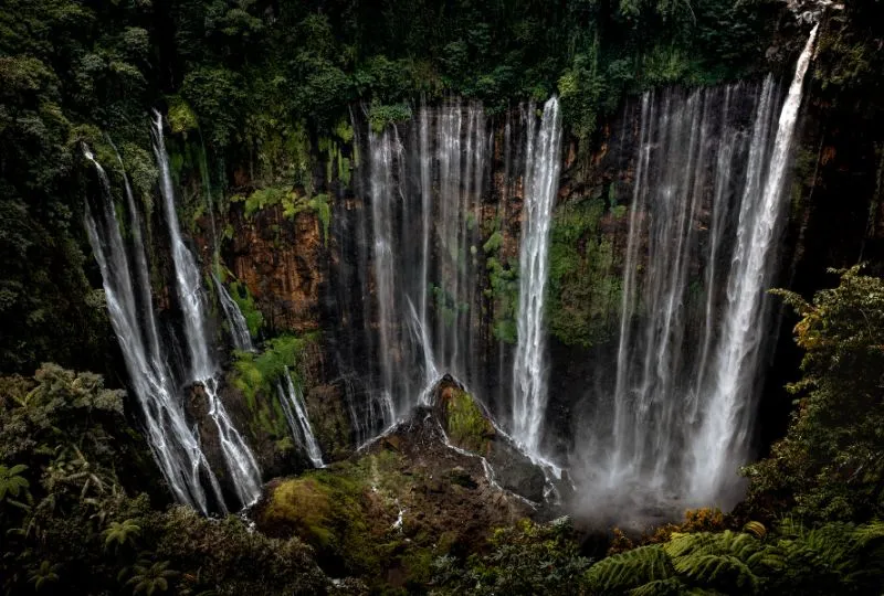 Java Reise - Tumpak Sewu Wasserfall.