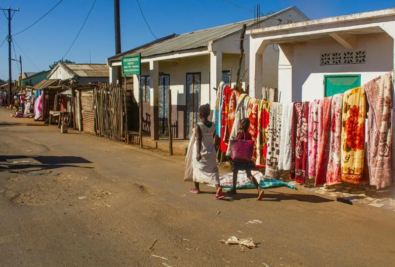 Straße in Madagaskar.