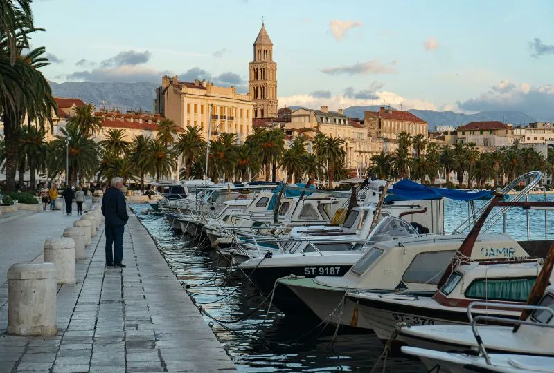 Die roemische Hafenstadt Split.