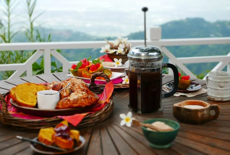 Kaffee in den Blue Mountains.