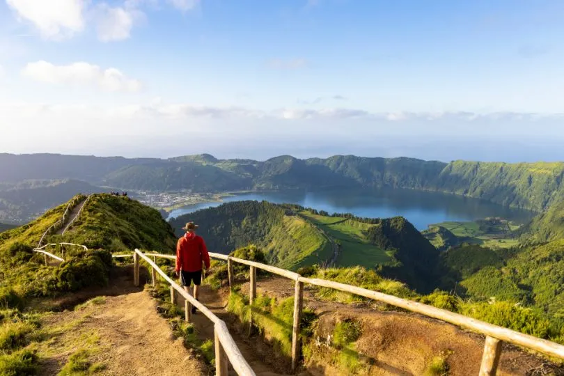 Azoren Wanderungen Kratersee Sete Cidades.