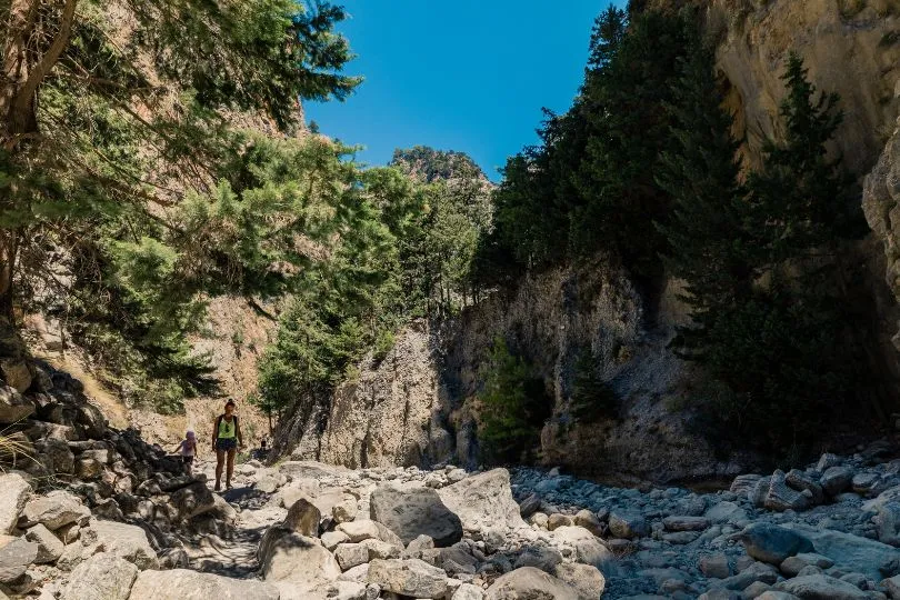 Wandern auf Kreta - Samaria Schlucht.