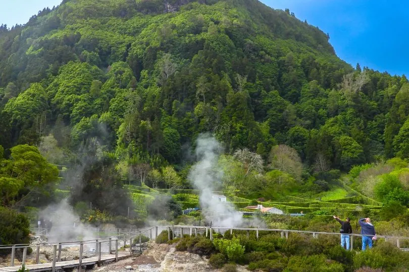 Wandern auf den Azoren, Furnas.