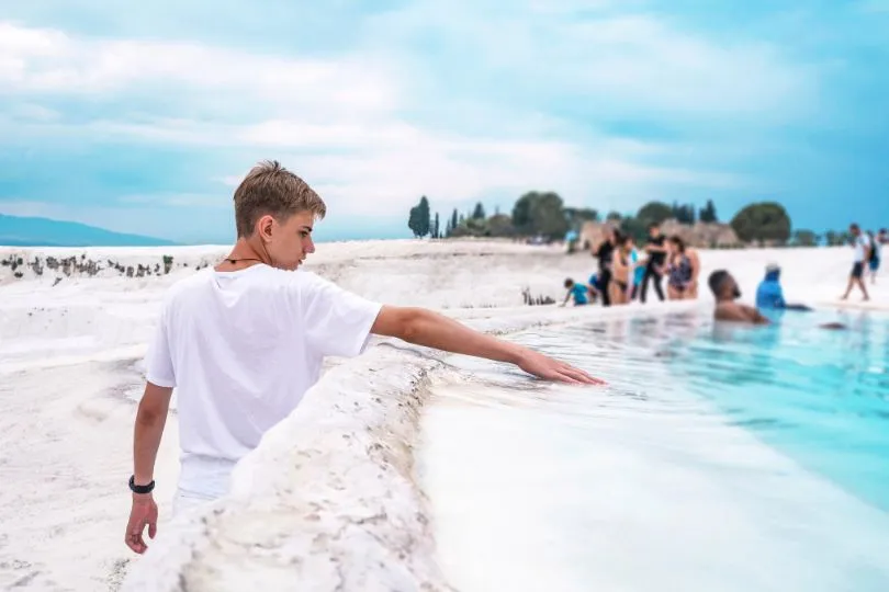 Türkei Familienreise-Pamukkale.