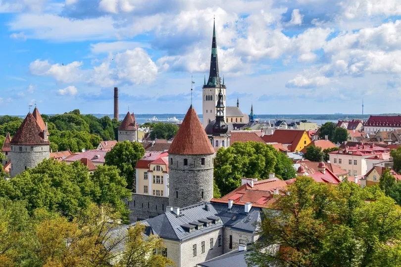Kirchen und Gebäude in Tallinn.