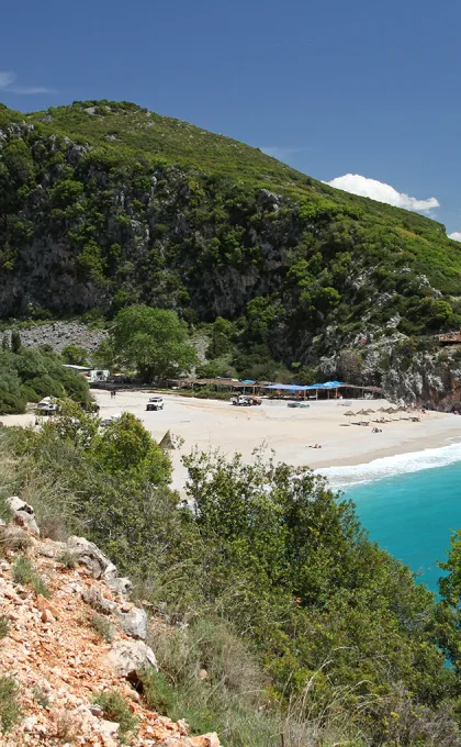 Strand tijdens Albanie rondreis
