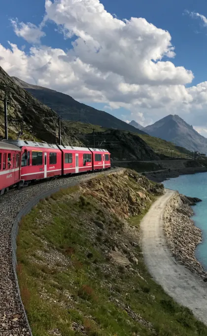 Met de trein door Zwitserland