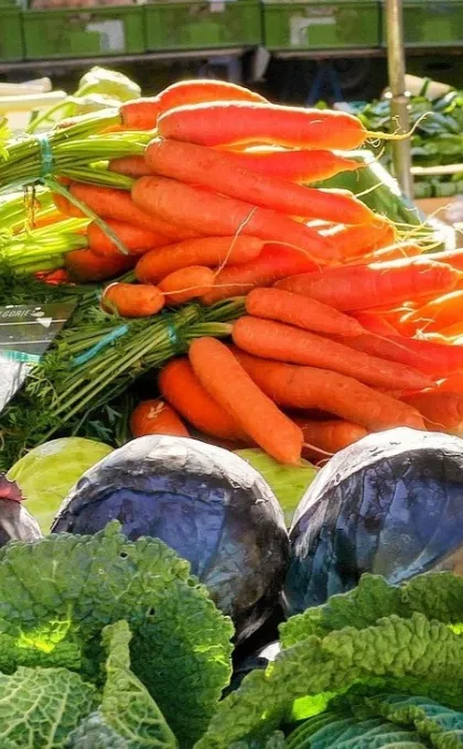 Essen im Baltikum, lokaler Markt.