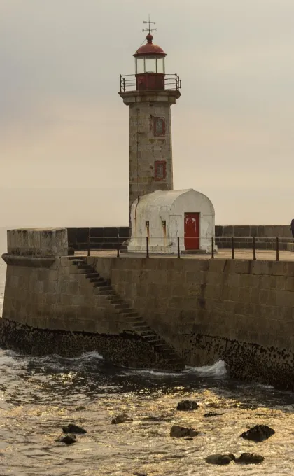 Leuchtturm in Porto.