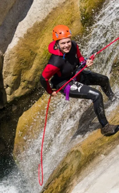 Canyoning in Stari Bar.