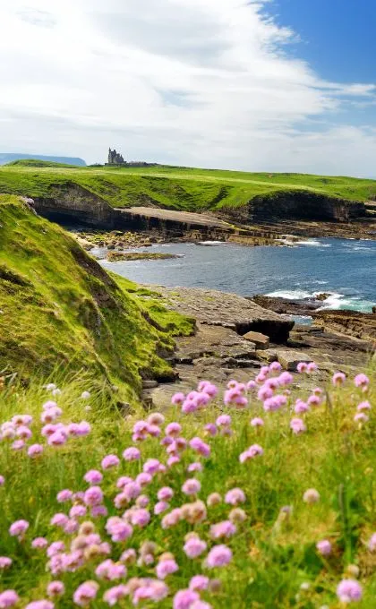 Aussicht auf die Landschaft von Mullaghmore Head.