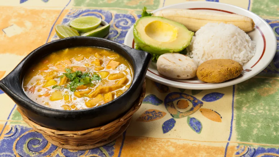 Ein Mix aus verschiedenen kolumbianischen Gerichten