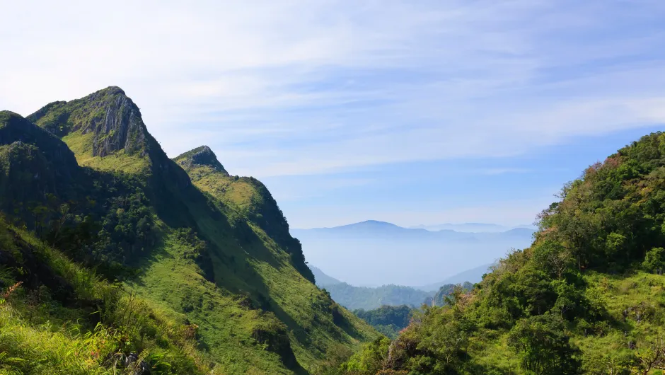 Grüne Berge in Nordthailand