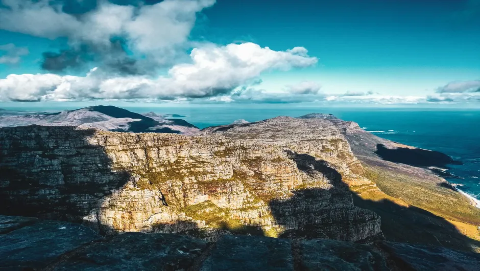 Aussicht vom Table Mountain in Südafrika