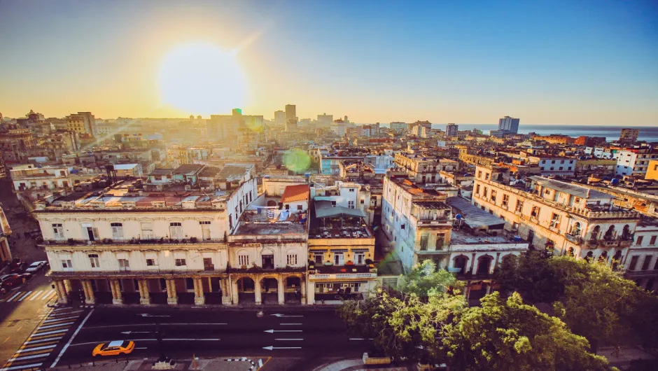 Blick auf die Straßen Havannas