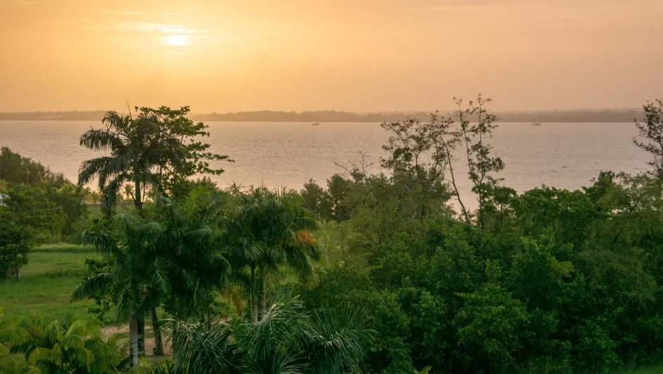 Sonnenuntergang in Suriname