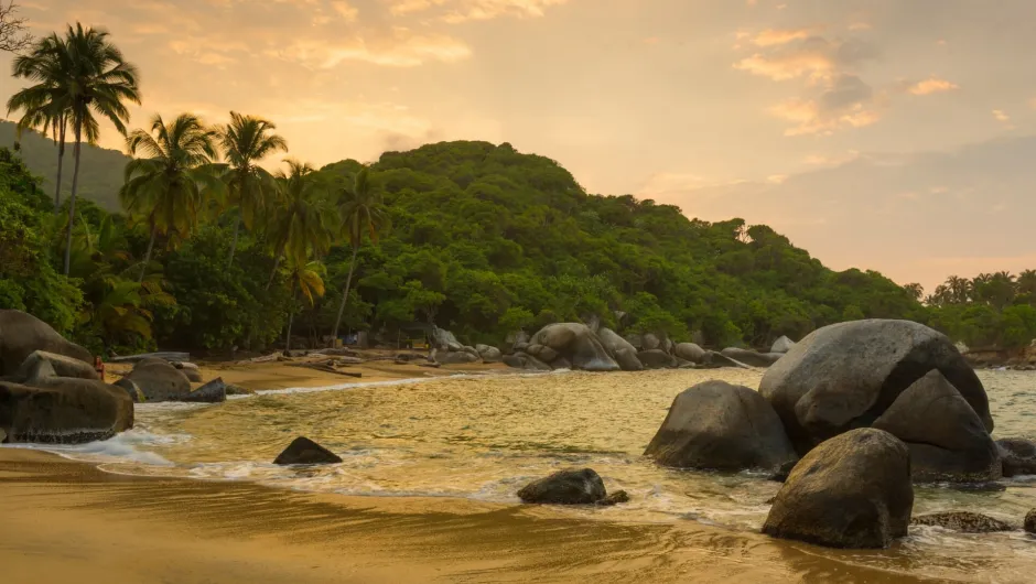 Sonnenuntergang im Tayrona Nationalpark