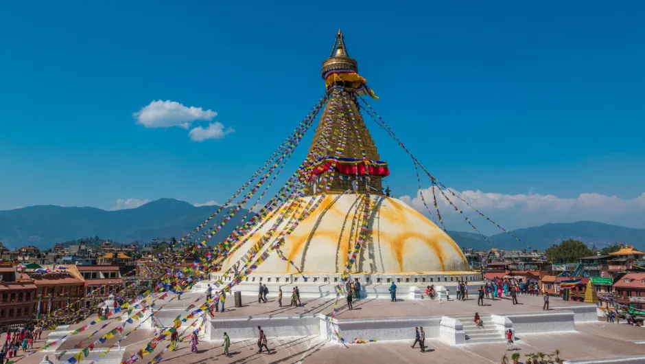 Die große Stupa im Kathmandu Tal