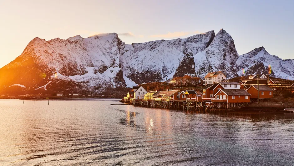 Norwegen Lofoten Winterlandschaft