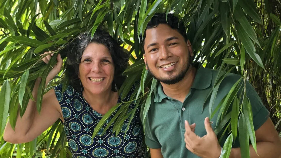 Reisexpert Mitchel en Liesbeth in Suriname.