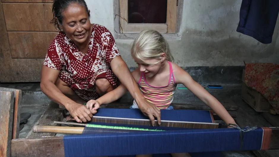 Mehrgenerationen Urlaub, Indonesien.