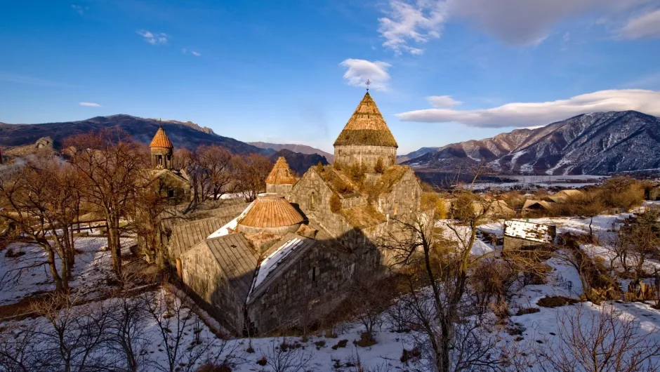 Ein Kloster, das während der Armenien Rundreise besucht wird.