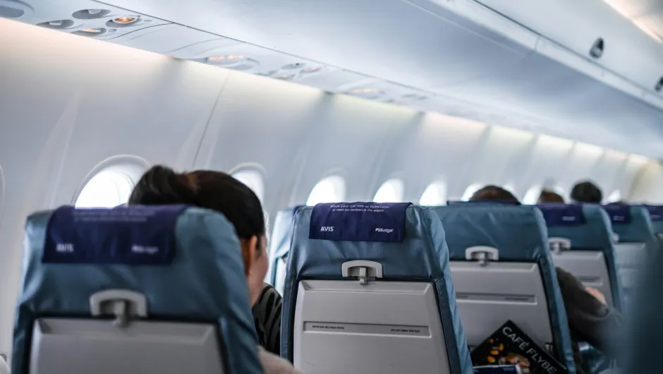 Flug nach Frankreich.