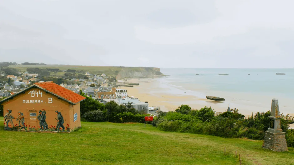 Wandern an den Landungsstränden der Normandie.