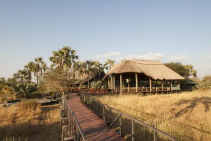 Eine tented Lodge in Tansania