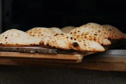 Das typische armenische Brot Lavash