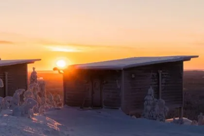 In schönen Aurorhütten bei der Finnland Reise übernachten
