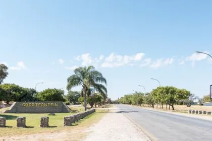 Der Ort Grootfontein in Namibia