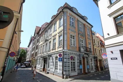 Hotel im Modernstil in der Stadt von Riga, Lettland.