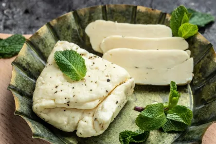 Halloumi Käsescheiben.