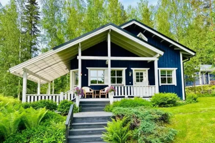 Ferienhaus am Saimaa See, Finnland.