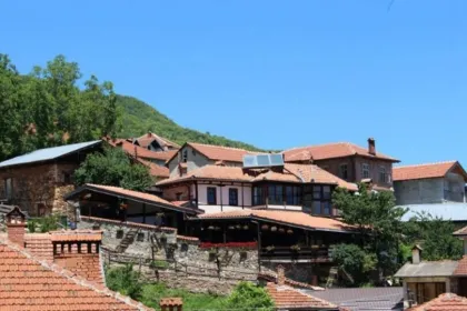 Pension auf dem Bergen in Vevcani, Nordmazedonien.