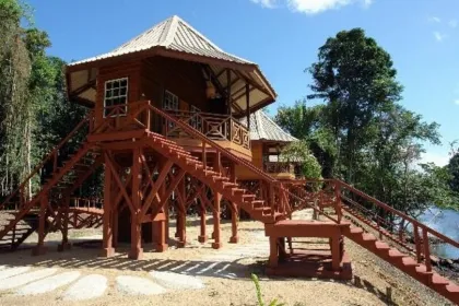 Lodge in Kabalebo, Suriname.