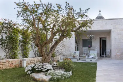 Trulli Häuser in Apulien.