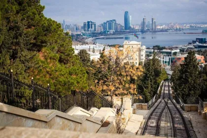 Baku stadtaussicht.