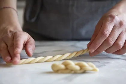 Lernen Pasta zu machen.
