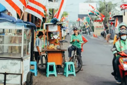 Fahrradtour in Yogykarta.
