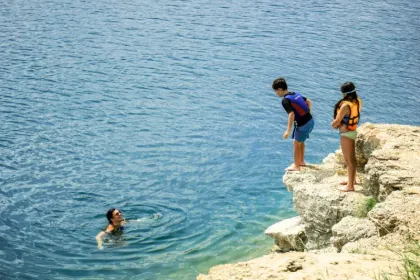 Kroatien mit Kindern - Bootsausflug.