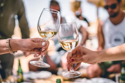 Weinverkostung in Kroatien.